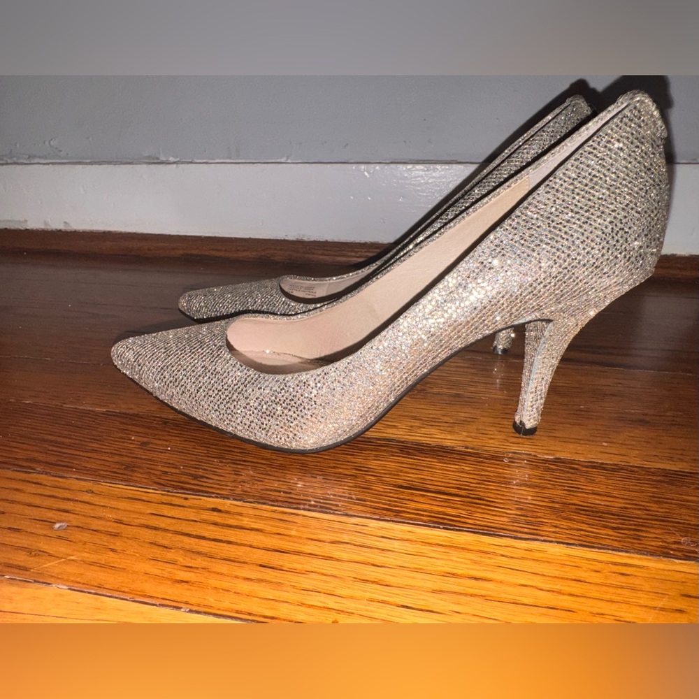 Michael Kors Sparkling Silver Heels